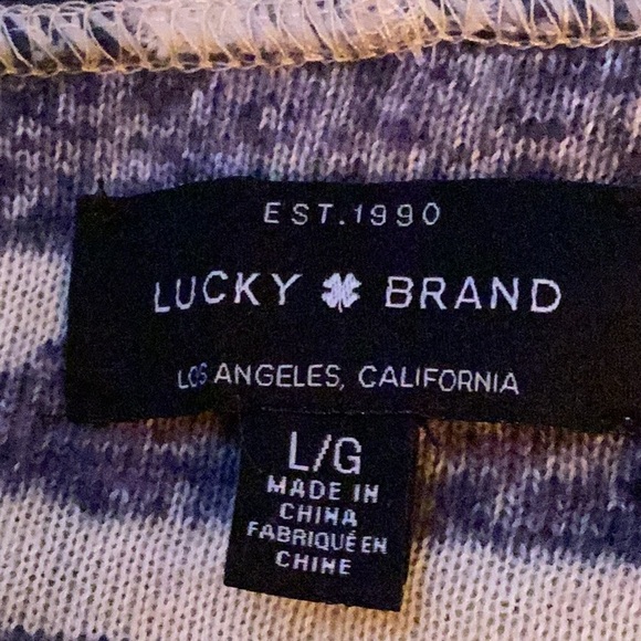 Size L LUCKY BRAND SWEATER IN FLANNEL TYPE MATERIAL - Picture 10 of 10